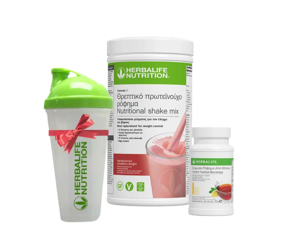 Πρόγραμμα Γνωριμίας Herbalife. Για ένα πιο υγιές, αδύνατο σώμα. Ρόφημα + Τσάι + ΔΩΡΟ shaker
